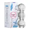 Clear TPR transparent male masturbator sex toy realistic texture design